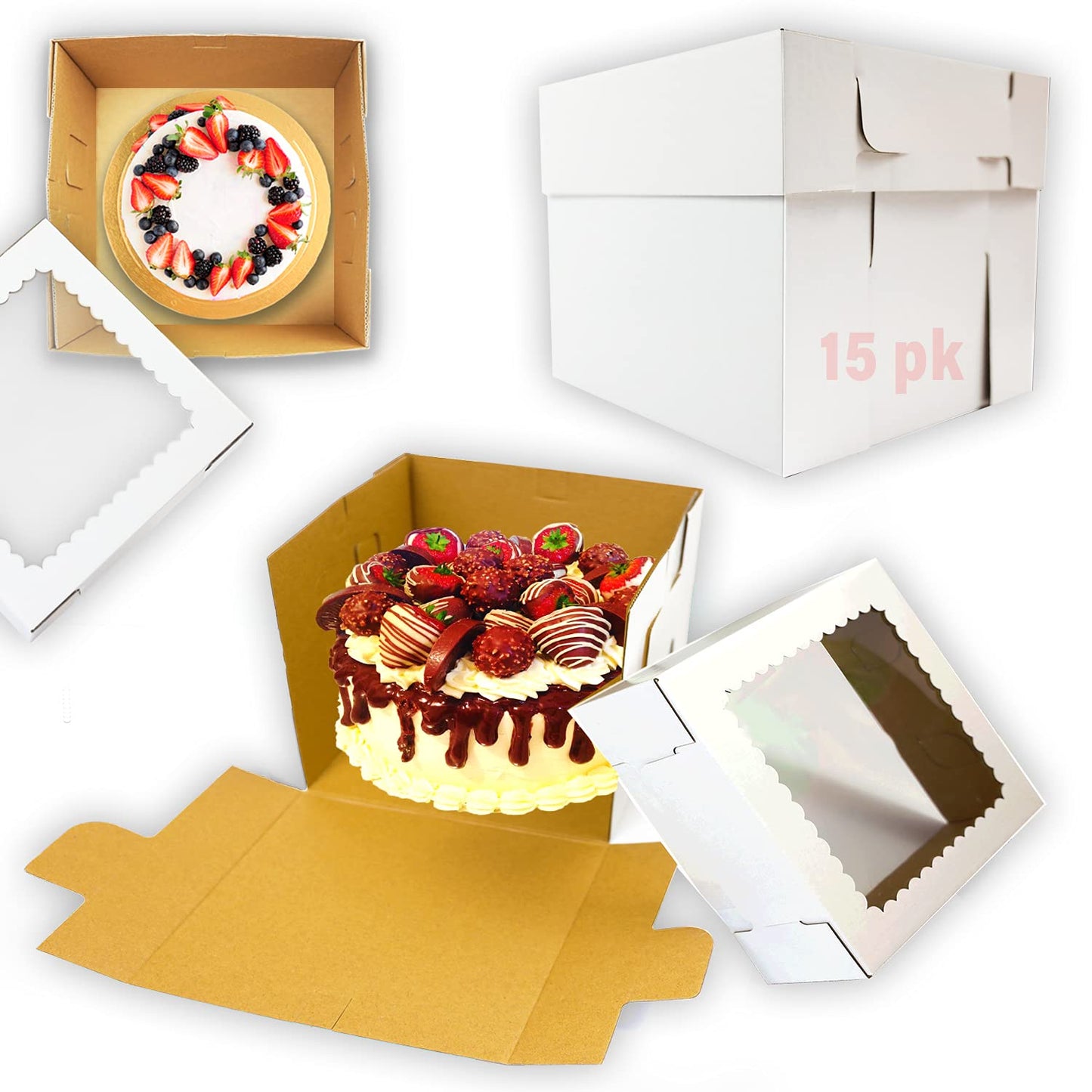 White Cake Boxes